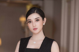 Á hậu Huyền My diện cả ‘cây đen’ 2 tỷ đồng đi sự kiện