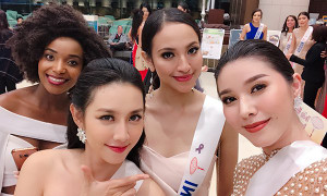 Thuỳ Tiên lập thành tích liên tiếp khi mới xuất hiện tại họp báo Miss International 2018