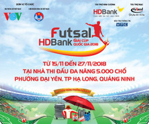 Lịch thi đấu Futsal HDBank Cúp Quốc gia 2018