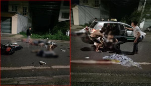 Hai xe máy đấu đầu, 7 người thương vong