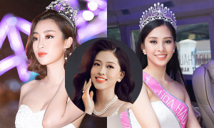 Hoa hậu Đỗ Mỹ Linh – Tiểu Vy cổ vũ Phương Nga tại Miss Grand International