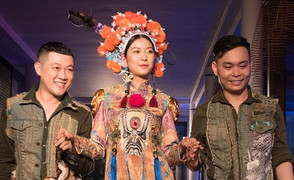 Á hậu Thúy Vân tỏa sáng trên sàn diễn thời trang