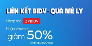 Liên kết tài khoản ngân hàng: Nhận Voucher giảm 50%, ưu đãi tới 150.000 VNĐ