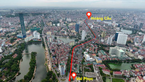 Flycam: Toàn cảnh tuyến đường 'đắt nhất hành tinh' vừa được Hà Nội phê duyệt