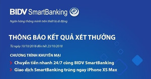Hàng nghìn người nhận thưởng khi Chuyển tiền và Giao dịch SmartBanking
