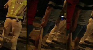 Người vi phạm bị ‘người lạ’ đánh gần chốt CSGT