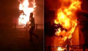 Clip: Quán bar ở Sài Gòn cháy dữ dội, lửa lan rộng khiến dân hoảng hốt