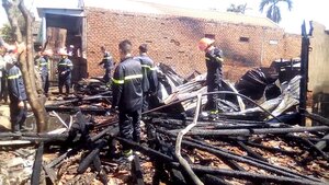 Hỏa hoạn ở Đắk Lắk, 3 ngôi nhà bị thiêu rụi