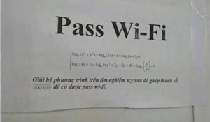 Thầy hiệu trưởng bắt học sinh giải toán đổi lấy mật khẩu Wi-Fi