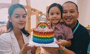 Sau ly hôn, Phạm Quỳnh Anh và Quang Huy cùng nhau tổ chức sinh nhật cho con gái