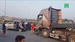 Container đâm Innova lùi trên cao tốc: Cần thực nghiệm lại hiện trường