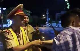 Chiến sĩ CSGT bị ngã khi xử lý hiện trường tai nạn ở Bình Định lên tiếng