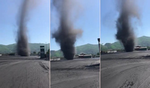 Xôn xao clip lốc xoáy đen kịt càn quét ở Hạ Long, Quảng Ninh