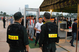 Khuyến cáo khán giả đến sân Mỹ Đình sớm và hợp tác với lực lượng an ninh