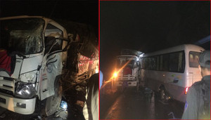 Xe khách đấu đầu xe tải, 6 người bị thương ở Lóng Luông, Sơn La