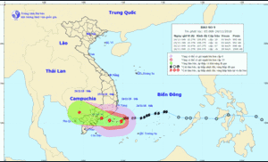Bão số 9 đổ bộ rạng sáng 25/11, hướng vào khu vực từ Bình Thuận đến Bến Tre
