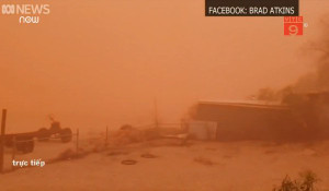 Clip: Rợn người cảnh bão bụi tấn công Australia