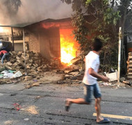 Cháy xưởng tăm ở Ứng Hòa, Hà Nội