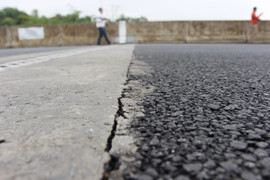 Cận cảnh những vết lún cầu cống trên cao tốc Đà Nẵng – Quảng Ngãi