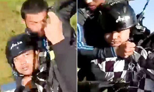 Clip: Dù lượn đứt dây giữa trời, phi công hy sinh tính mạng để cứu du khách