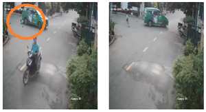 Clip: Đứng đúng điểm mù khi ô tô lùi, cậu bé thoát chết khó tin