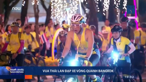 Video: Vua Thái Lan dẫn đầu đoàn đua xe ở Bangkok