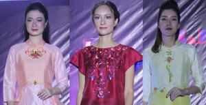 Bộ áo dài độc đáo kết hợp giữa toán học và thời trang