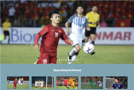 Trang chủ AFC xếp Quang Hải đứng đầu top 10 ngôi sao trẻ tại Asian Cup 2019