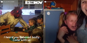 Video: Truyền thống đón Giáng sinh kinh dị ở Séc khiến trẻ em sợ khóc thét