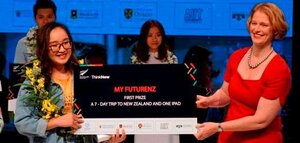 Cô gái xinh xắn giành giải Nhất cuộc thi My FutureNZ là ai?