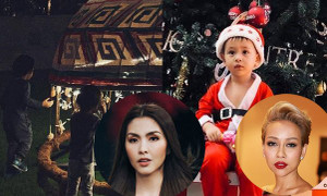 Không hẹn mà gặp, Tăng Thanh Hà - Thảo Trang và Justa Tee đồng loạt khoe con trong ngày Giáng sinh