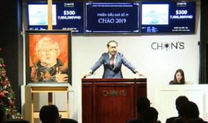 Video trực tiếp: Đấu giá tranh chân dung HLV Park Hang-seo