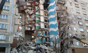 Nổ gas trong chung cư ở Nga: 4 người chết, 68 người chưa được tìm thấy