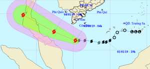 Bão Pabuk giật cấp 11, cách Cà Mau 230 km