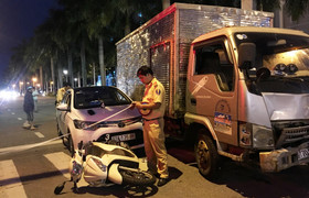 Giám định xe tải tông hàng loạt ô tô, xe máy dừng chờ đèn đỏ ở Đà Nẵng