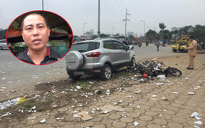 Clip: Tài xế taxi kể phút kinh hoàng xe 'điên' tông loạt xe máy ở Hà Nội, thoát chết trong gang tấc