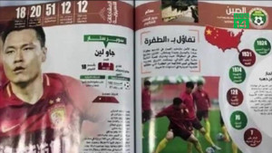Ấn phẩm Asian Cup in nhầm bản đồ Mỹ khi giới thiệu đội tuyển Trung Quốc