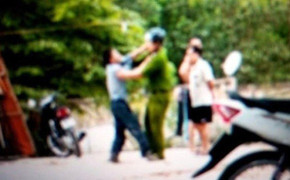 Xôn xao clip công an lăng mạ, chửi thề tài xế xe đầu kéo ở Bình Phước