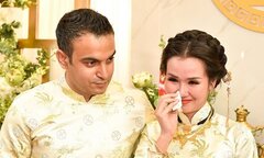 Võ Hạ Trâm bật khóc bên chú rể Ấn Độ trong lễ rước dâu