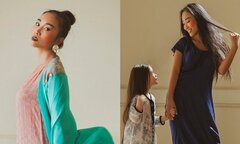 Con gái Đoan Trang tự tin tạo dáng cùng mẹ như mẫu nhí chuyên nghiệp