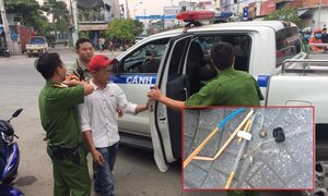 Ảnh: Theo chân công an chốt chặn, xử lý tài xế container sử dụng ma tuý