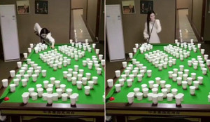 Clip: Nữ cơ thủ xinh đẹp biểu diễn siêu đẳng khiến dân mạng tròn mắt