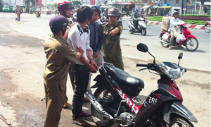 Bắt băng trộm xe máy đang trên đường đi tiêu thụ