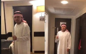 Clip: Chán làm Hoàng tử Ả Rập, Đức Huy đổi nghề làm phục vụ phòng cho Xuân Trường