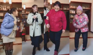 Thử thách '4 thế hệ' gây sốt ở Trung Quốc