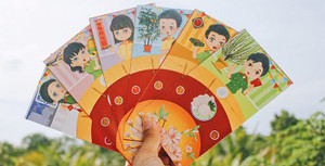 Trung úy cảnh sát trẻ ở Cần Thơ gây ‘sốt’ mạng với lì xì chibi Tết