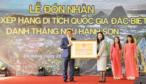 Danh thắng Ngũ Hành Sơn Đà Nẵng được xếp hạng Di tích Quốc gia đặc biệt
