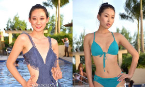 Thí sinh Hoa hậu Liên lục địa lộ nhược điểm hình thể khi mặc áo tắm