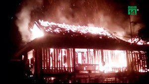 Đi nhậu về không thấy vợ, chồng châm lửa đốt nhà