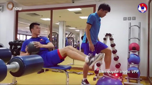 Cận cảnh tuyển Việt Nam 'mài gươm' chờ nghênh chiến Nhật Bản